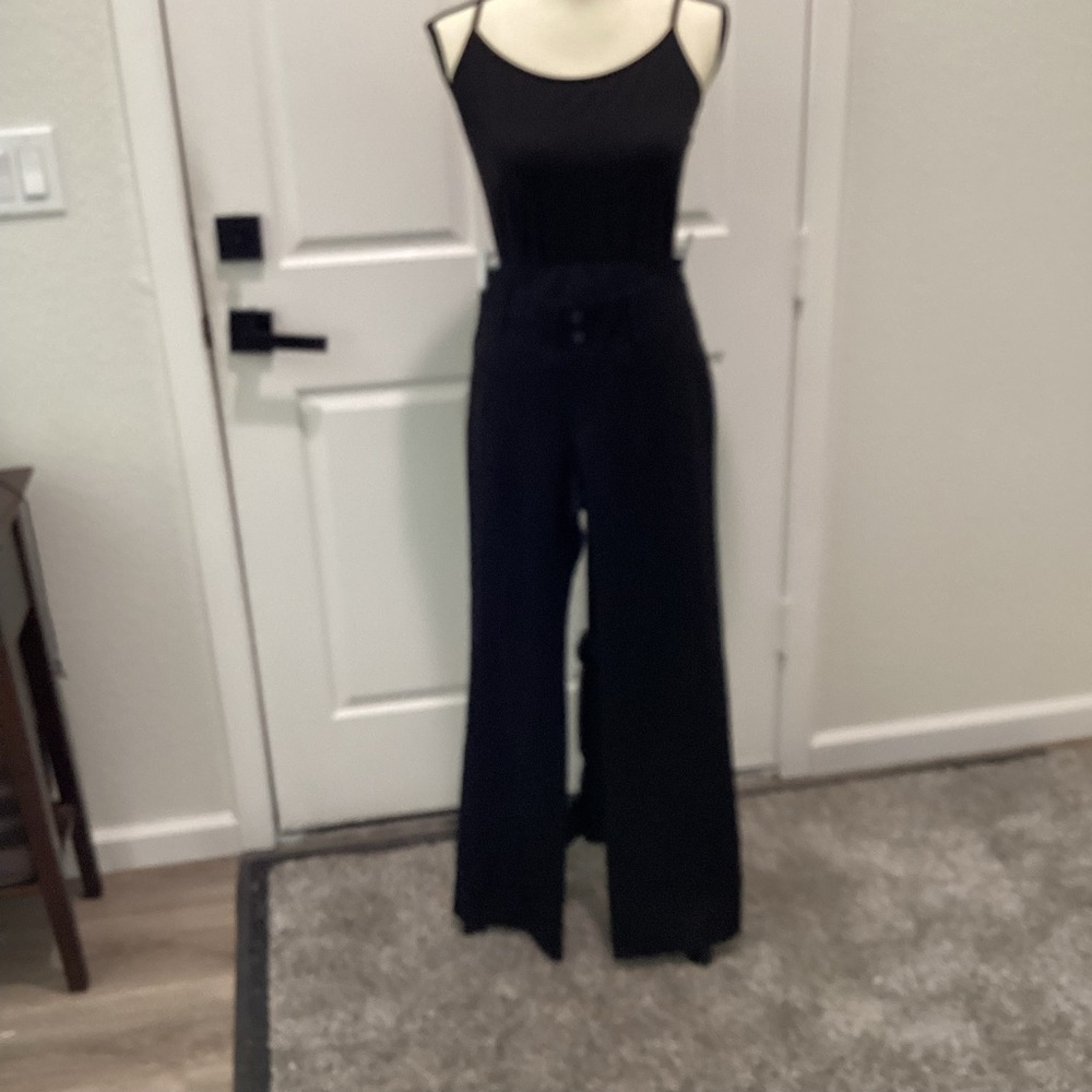 Black stretch pants